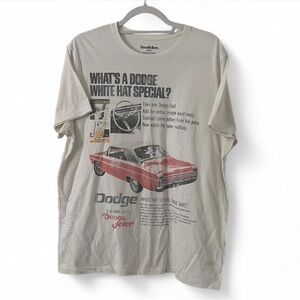 Dodge Retro Graphic Men's Cream T-Shirt